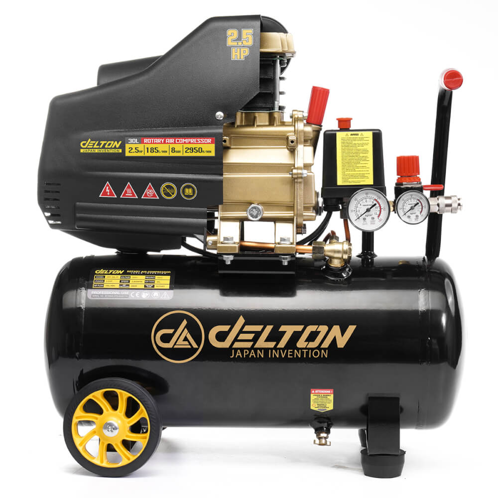 ปั๊มลมโรตารี่ DELTON รุ่น DRT-30L-R 30 ลิตร 2.5 แรงม้า